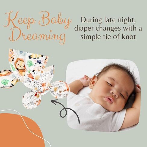 Newborn Knotted Gown Nightgown Soft Sleeper Gown with Hat Set for Baby Boy or Girl-2 Pieces in Saudi Arabia