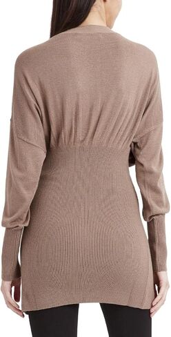 BCBGMAXAZRIA Women's Relaxed Ribbed Cardigan with Buttons in Saudi Arabia