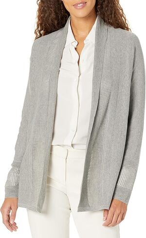 Foxcroft Women's Long Sleeve Mixedstitch Cardigan in Saudi Arabia