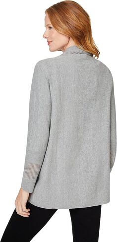 Foxcroft Women's Long Sleeve Mixedstitch Cardigan in Saudi Arabia