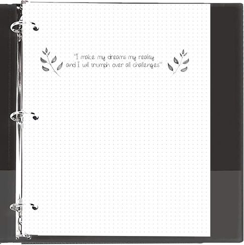 ورق إعادة تعبئة منقط مقاس A4، ورق حشو شبكي منقطة بثلاث فتحات، 100 ورقة / 200 صفحة ورق فضفاض، ورق أبيض 100 جرام لكل متر مربع، 8.5 بوصة × 11 بوصة in Kuwait