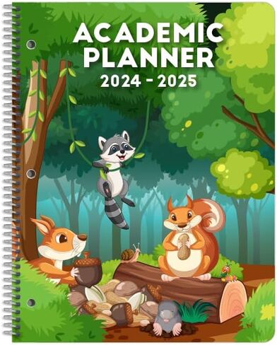 مخطط طلاب المرحلة الابتدائية مؤرخ 2024-2025 للعام الدراسي الأكاديمي، دفتر تاريخ كبير (8.5 بوصة × 11 بوصة) مع غطاء كتلة أساسي كلاسيكي in Kuwait