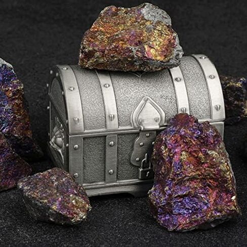 2Pcs 3-4.5 cm Chalcopyrite Collection Peacock Ore Mineral Specimens in Saudi Arabia