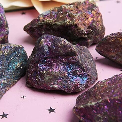 2Pcs 3-4.5 cm Chalcopyrite Collection Peacock Ore Mineral Specimens in Saudi Arabia