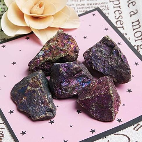 2Pcs 3-4.5 cm Chalcopyrite Collection Peacock Ore Mineral Specimens in Saudi Arabia