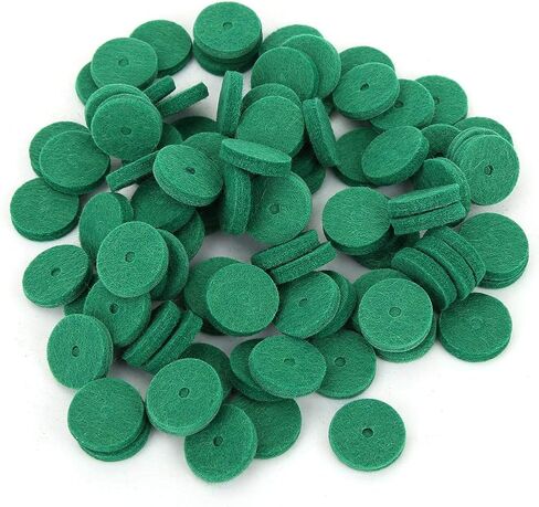 Piano Felt Pads, 22mm Piano Felt Cushion Piano Felt Washers Piano Leveling Key Washers Piano Regulating Tools Keyboard Balance Washers Piano Parts Replacement Green 90pcs/Set Piano Parts Piano Felt in Saudi Arabia