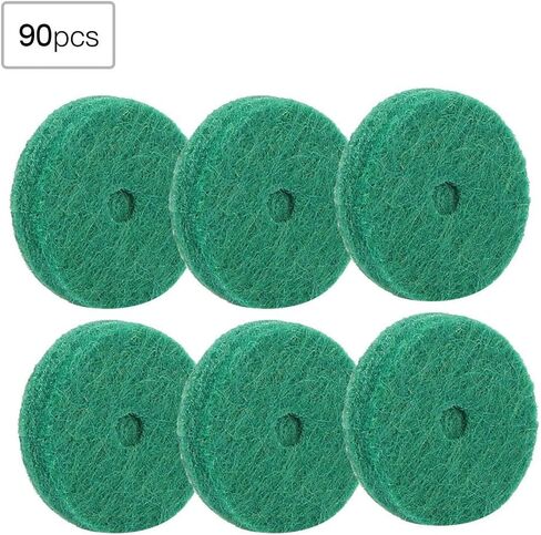 Piano Felt Pads, 22mm Piano Felt Cushion Piano Felt Washers Piano Leveling Key Washers Piano Regulating Tools Keyboard Balance Washers Piano Parts Replacement Green 90pcs/Set Piano Parts Piano Felt in Saudi Arabia