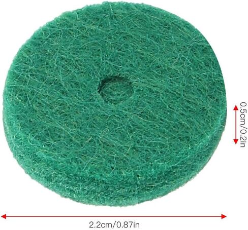 Piano Felt Pads, 22mm Piano Felt Cushion Piano Felt Washers Piano Leveling Key Washers Piano Regulating Tools Keyboard Balance Washers Piano Parts Replacement Green 90pcs/Set Piano Parts Piano Felt in Saudi Arabia
