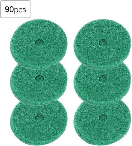 Piano Felt Pads, 22mm Piano Felt Cushion Piano Felt Washers Piano Leveling Key Washers Piano Regulating Tools Keyboard Balance Washers Piano Parts Replacement Green 90pcs/Set Piano Parts Piano Felt in Saudi Arabia