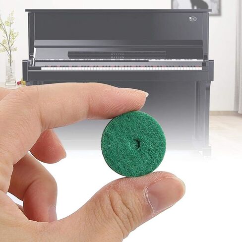 Piano Felt Pads, 22mm Piano Felt Cushion Piano Felt Washers Piano Leveling Key Washers Piano Regulating Tools Keyboard Balance Washers Piano Parts Replacement Green 90pcs/Set Piano Parts Piano Felt in Saudi Arabia