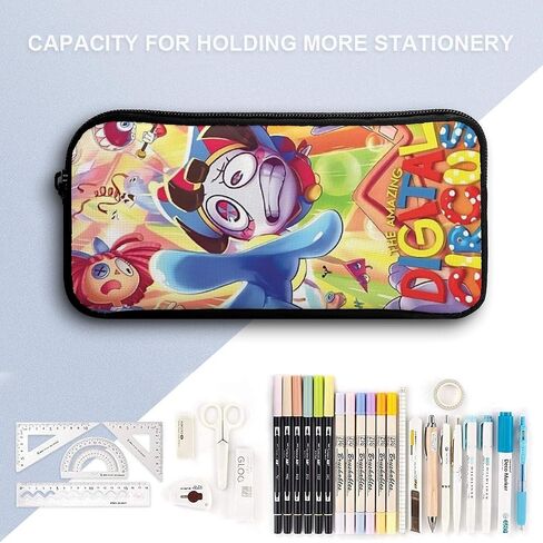 Cute Circus Backpack Pencil Case Lunch Bag 3 Piece Set Cartoon Toddler Backpack 17" Amazing Leisure Travel Bag for Boys Girls (Style2) in Saudi Arabia
