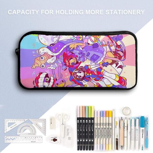 Cute Circus Backpack Pencil Case Lunch Bag 3 Piece Set Cartoon Toddler Backpack 17" Amazing Leisure Travel Bag for Boys Girls (Style2) in Saudi Arabia