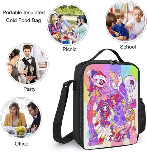 Cute Circus Backpack Pencil Case Lunch Bag 3 Piece Set Cartoon Toddler Backpack 17" Amazing Leisure Travel Bag for Boys Girls (Style2) in Saudi Arabia