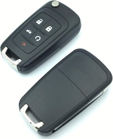 Replacement Key Fob Case Fit for Chevrolet Chevy 2011 2012 2013 2014 Camaro Cruze Malibu Equinox Sonic Impala Entry Smart Remote Control Key Fob Cover(3 Button) in Saudi Arabia