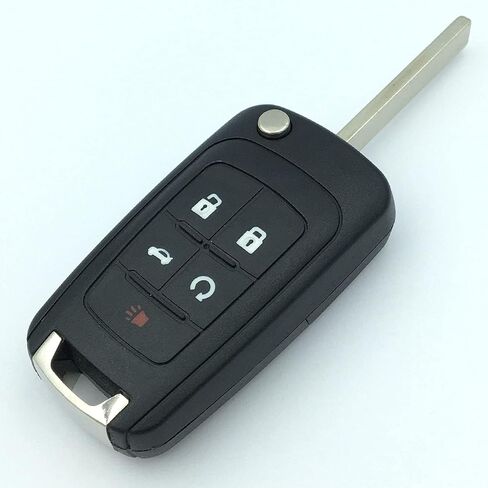 Replacement Key Fob Case Fit for Chevrolet Chevy 2011 2012 2013 2014 Camaro Cruze Malibu Equinox Sonic Impala Entry Smart Remote Control Key Fob Cover(3 Button) in Saudi Arabia