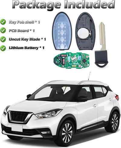 Keyless Entry Remote Key Fob, Alliskeys 4 Button Car Proximity Smart Key Fit for Nissan Titan Murano Pathfinder 2022-2024 KR5TXN7 S180144904 285E3-9BU5A in Saudi Arabia