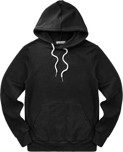 Ohoo Mens French Terry Hoodie Pullover Long Sleeve Lightweight Super Soft Hooded Sweatshirt in Saudi Arabia
