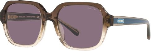 Coach Women's Hc8335u Universal Fit Rectangular Sunglasses in Saudi Arabia
