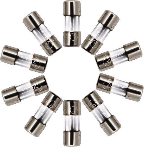 10 عبوات F5AL صمامات زجاجية سريعة النفخ 5A 5amp 125V زجاج 0.14 × 0.39 بوصة / 3.6 × 10 مم (125 فولت) (F5A) in Kuwait