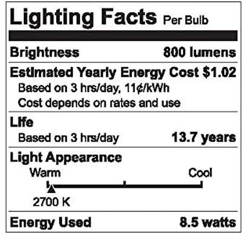 GE Relax 4-Pack 60 W ما يعادل عكس الضوء الأبيض الناعم A19 LED لمبات الإضاءة in Saudi Arabia