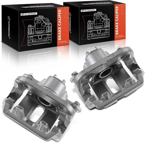 A-Premium Disc Brake Caliper Assembly with Bracket Compatible with Select Acura Models - TL 2009 2010 2011 2012 2013 2014, V6 3.5L/V6 3.7L - Rear Driver and Passenger Side, 2-PC Set in Saudi Arabia