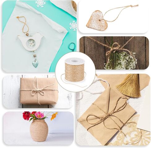 100 متر/328 قدم من حبل القنب، حبل القنب، مادة خرز، خيوط الجوت الرقيقة، خيوط القنب، خيوط القنب للحرف اليدوية، خيوط النايلون، خيوط القنب للحرف اليدوية، خيوط القنب لصنع المجوهرات، الحرف اليدوية (1 مم) in Kuwait