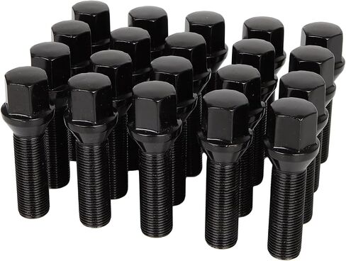 Cciyu 20 قطعة 14x1.25 مسامير العروة الممتدة لـ I3 I8 M2 M4 F80 X2 X4 X6، سلسلة 2,4، 40 مم عرقوب مقعد مخروطي ما بعد البيع ET مسامير العروة لميني كلوبمان بيسمان رودستر in Saudi Arabia