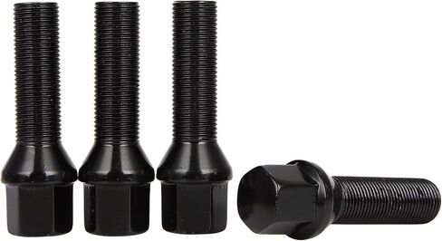 Cciyu 20 قطعة 14x1.25 مسامير العروة الممتدة لـ I3 I8 M2 M4 F80 X2 X4 X6، سلسلة 2,4، 40 مم عرقوب مقعد مخروطي ما بعد البيع ET مسامير العروة لميني كلوبمان بيسمان رودستر in Saudi Arabia