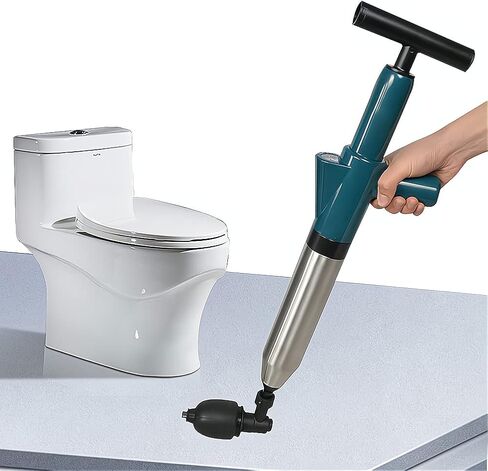 DUEBEL Drain Clog Remover Drain Snake Toilet Plunger with Holder Snake Drain Clog Remover Plungers for Bathroom Toilet Unblocker Sink Plunger Plumbing Snake (Black) in Saudi Arabia