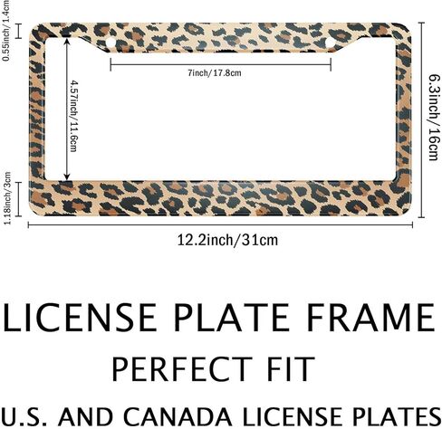 Smooffly License Plate Frame Retro Camping Camper License Plate Frames Decorative Car Tag Frames Aluminum Metal License Plate Holder for US Canada Standard 12.2 x 6.3 Inch in Saudi Arabia