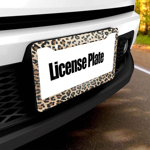 Smooffly License Plate Frame Retro Camping Camper License Plate Frames Decorative Car Tag Frames Aluminum Metal License Plate Holder for US Canada Standard 12.2 x 6.3 Inch in Saudi Arabia