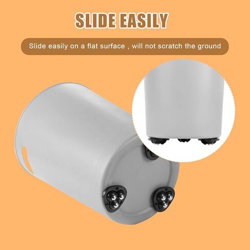 16pcs Mini Sticky Pulley, Self-Adhesive Caster Wheels 360 Degree Rotation Swivel Wheels Roller Pulley Tiny Wheels for Toy Car Storage Box Shoe Racks Trash Can DIY (Black) in Saudi Arabia