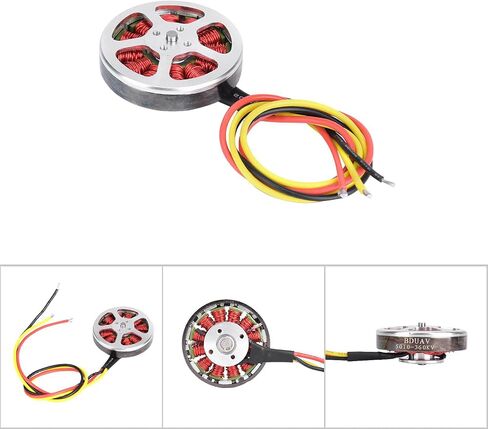 Brushless Motor, 1PCS 5010360KV Outdoor Brushless Motor Big Load Multiaxis Thick Line Hollow Cover Double Bearing Brushless Motor ((Anti-Teeth)) 5010 Brushless Motor 5010 Motor in Saudi Arabia