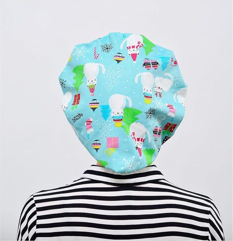 DREYOLIFE 3 Piece Bouffant Hats Cotton Sweatband Value Set in Saudi Arabia