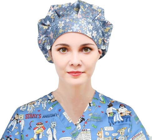 DREYOLIFE 3 Piece Bouffant Hats Cotton Sweatband Value Set in Saudi Arabia