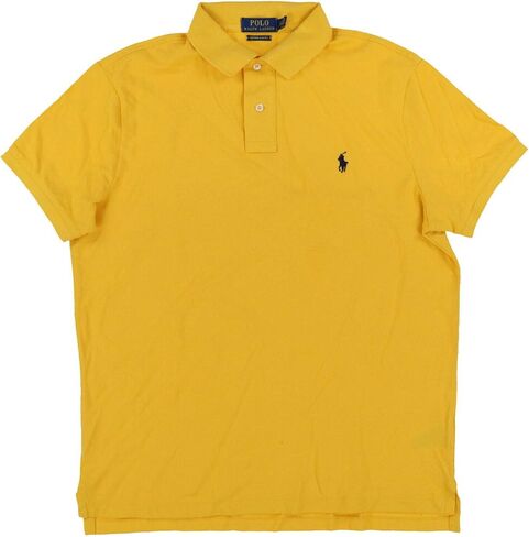 Polo Ralph Lauren Mens Custom Slim Fit Mesh Polo Shirt (Large, Sun Yellow) in Saudi Arabia
