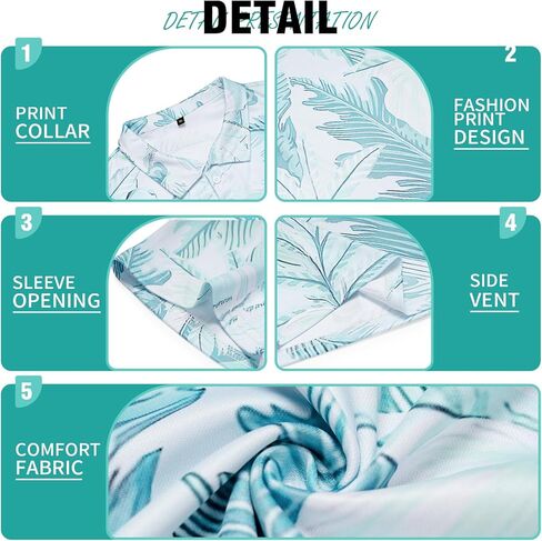 قمصان بولو رجالي من AOTORR مقاس جاف وطباعة ماصة للرطوبة وأكمام قصيرة قمصان جولف للرجال in Kuwait