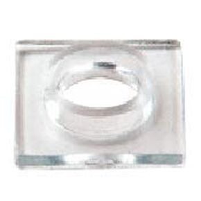 Clear 3/4" O.D. Square Washer with Sleeve Pack of 10