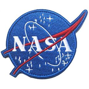 OYSTERBOY NASA National Aeronautics and Sace Administration Meatball Tactical Patch (Iron-on (Black))