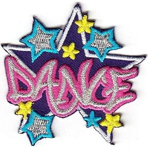 Dance Iron On Patch Dancing Hip Hop Ballroom Jazz Great for Team Jackets, Hats, Backpacks and More
