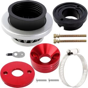 Filter 42mm 43mm 44mm Adapter Velocity Stack for 33cc 43cc 47cc 49cc 50cc 52cc Minimoto 2-stroke Dirt Mini Pocket Bike Kids ATV Go Kart Big Foot Goped Blad Gas Powered Scooter X1 X2 X3 X6
