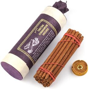 Ancient Tibetan Cinnamon Incense - for Mediation, Yoga, Prayer, Aromatic Medicine, Stress Reliever, Calmness