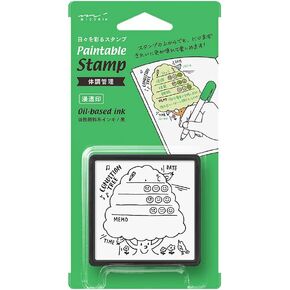 Midori DESIGNPHIL Paintable Stamp Health Management - 35422006