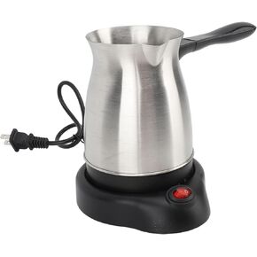 Electric Turkish Coffee Maker, 600ml Stainless Steel Turkey Coffee Pot, Electric Turkish Coffee Machine US Plug 110V