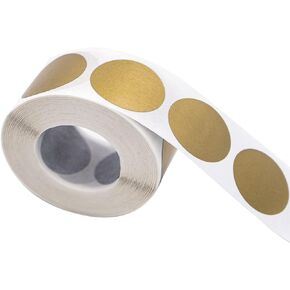 500 Pack Scratch Off Sticker,1 Inch Round Circle Scratch Off Labels for Lottery Tickets DIY, Raffle Card Creating (Golden)