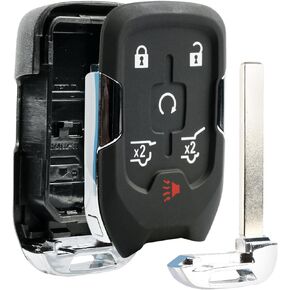 Case Shell Smart Key Fob Keyless Entry Remote fits 2014 2015 2016 2017 Chevy Tahoe Suburban / GMC Yukon (HYQ1AA)