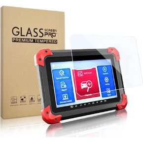 7 Inches Tempered Glass Screen Protector for XTOOL D7/X100 PAD PLUS, Protective Film Replacement for XTOOL D7/X100 PAD PLUS