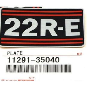 MPR Genuine OEM Тоуоtа Pickup Truck Celica 22R-E Valve Sticker/Decal 22RE OEM (!)