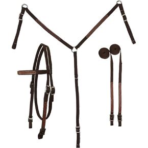 مجموعة تاهو تك سلة نسج الجلود تراكب رأس النايلون، طوق الثدي، وزمام مجموعة in Kuwait