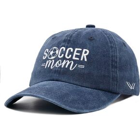Women's Soccer Mom Baseball Cap Adjustable Washed Dad Hat